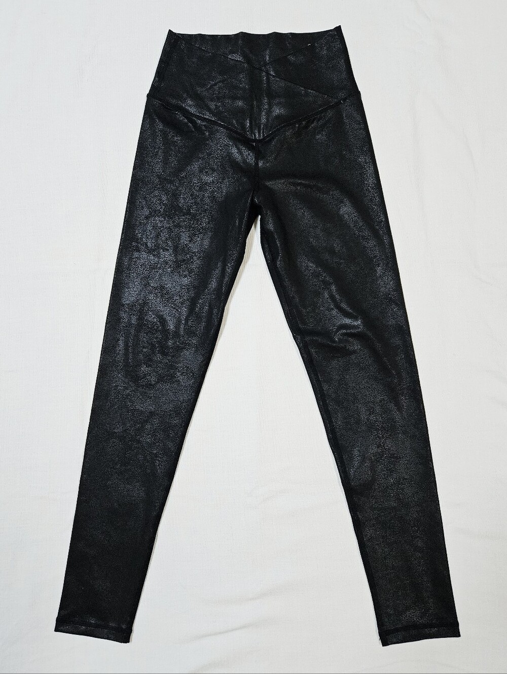 Aerie High-Waist Black Faux Leather Leggings